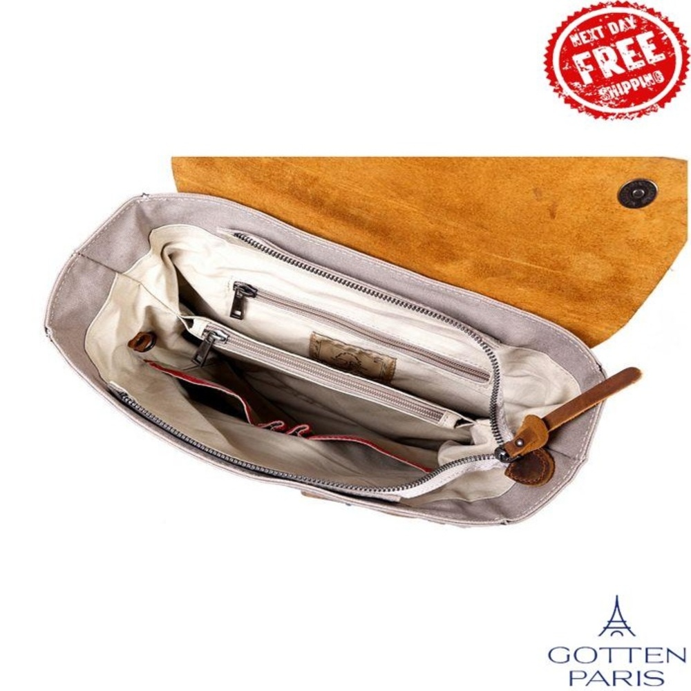 Cooper Convertible Canvas Backpack Ivory Women's Bag - Picture 7 of 9